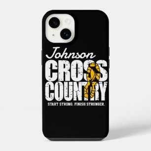 Funda Para iPhone 14 Corredor de cross country ADD TEXT Equipo de corre