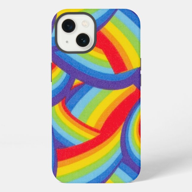 Funda Para iPhone Corredores de Arcoíris (Reverso )