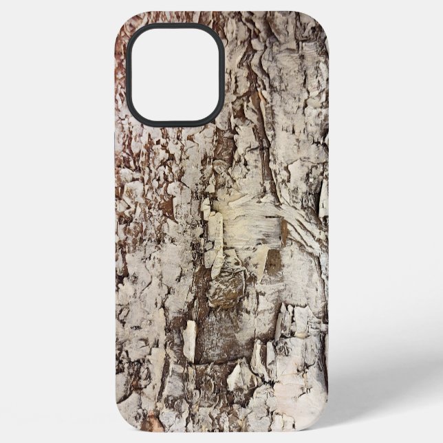 Funda Para iPhone Corteza de abedul rústico (Reverso )