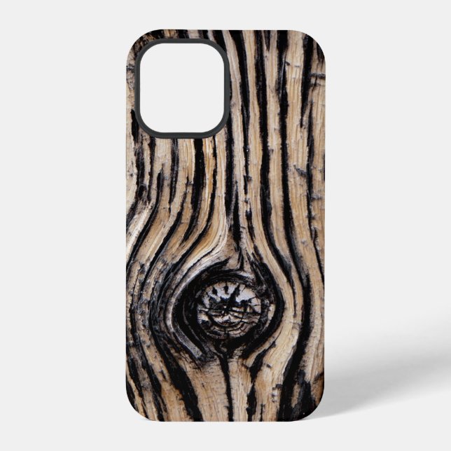Funda Para iPhone Corteza de árbol quemada (Reverso )