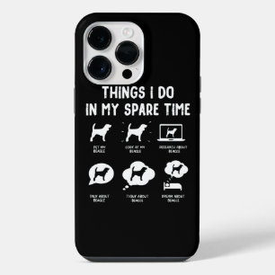 Funda Para iPhone 14 Pro Max Cosas de Beagle en su tiempo libre/ Beagle diverti