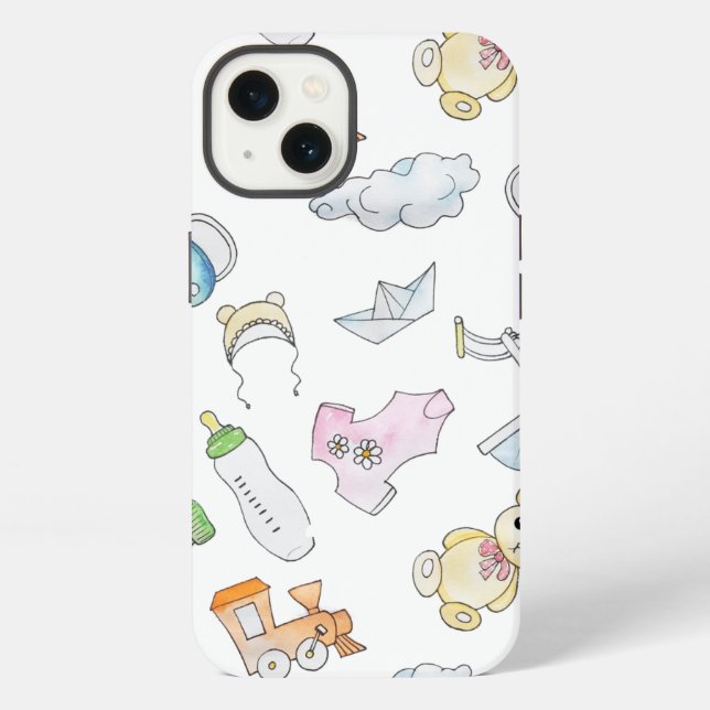 Funda Para iPhone Cosas Divertidas para Bebés (Reverso )