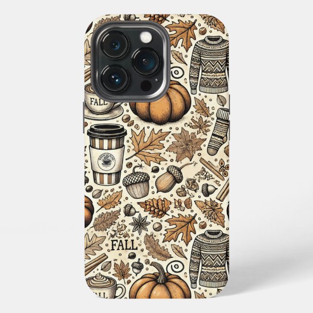Funda Para iPhone Cosecha de otoño (Reverso )
