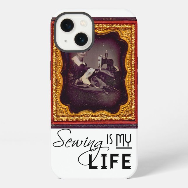 Funda Para iPhone Coser Es Mi Vida (Reverso )