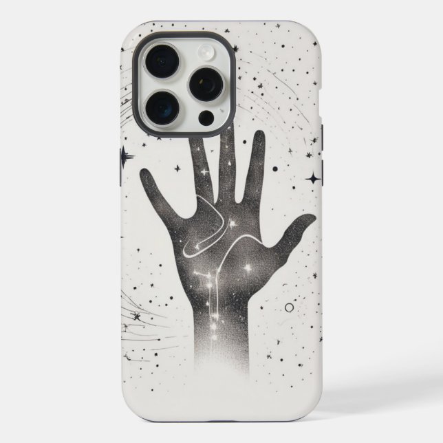 Funda Para iPhone Cosmic Hand in Starry Galaxy – Surreal Spiritual S (Reverso )