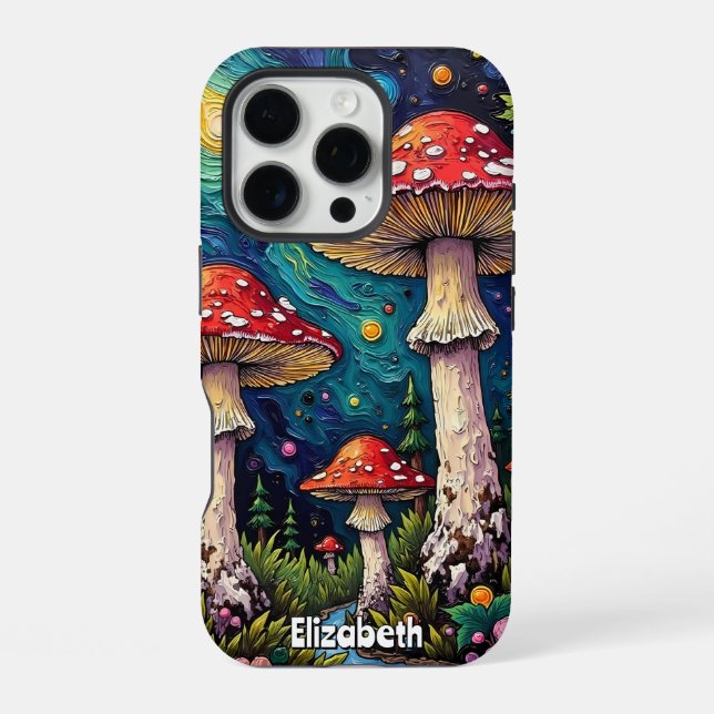 Funda Para iPhone Cosmic Pine Meadow (Reverso )