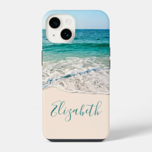 Funda Para iPhone 14 Costa de Ocean Beach para agregar tu nombre