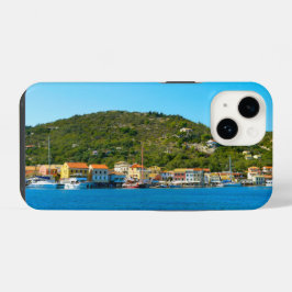 Funda Para iPhone 14 Costa del puerto de Antipaxos