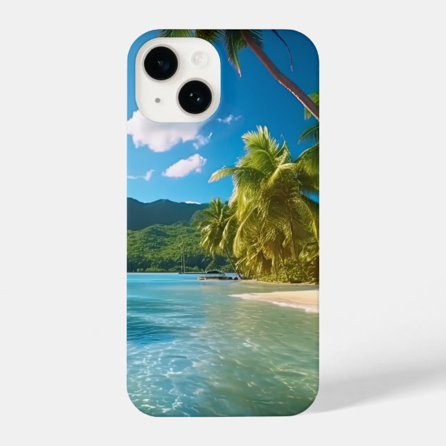 Funda Para iPhone Costa Rica Island Paradise  (Reverso )