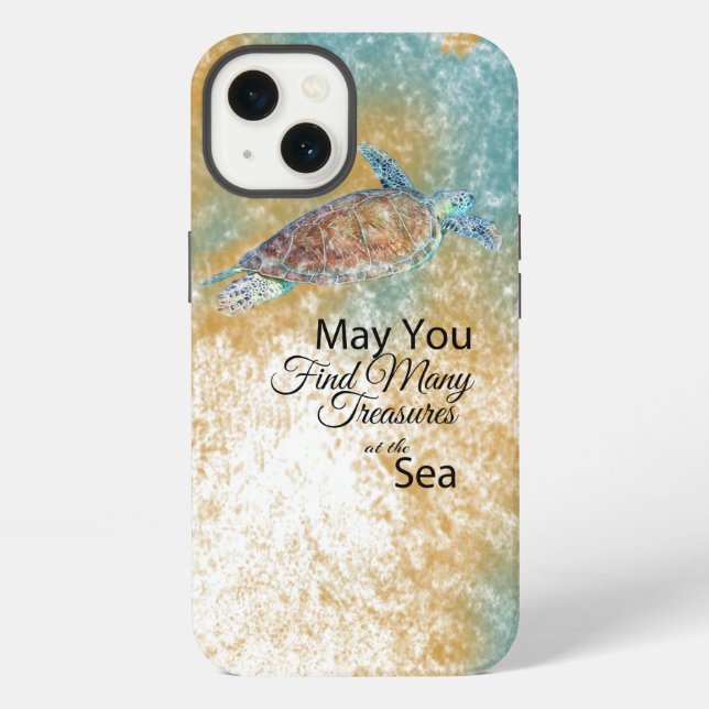 Funda Para iPhone Cota de Tortuga Marina (Reverso )