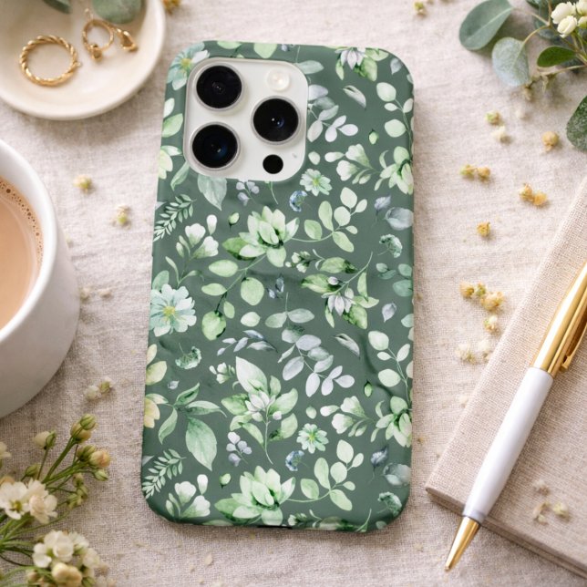 Funda Para iPhone Country Floral Sage Green  (Subido por el creador)