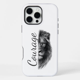 Funda Para iPhone 16 Pro Max Courage Lion Artistic Minimal-