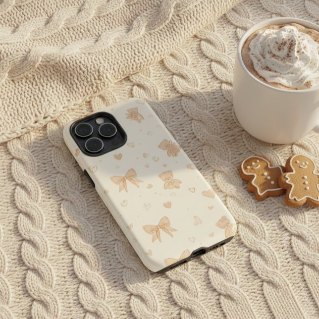 Funda Para iPhone Cozy Winter Phone Case | Soft Teddy Bear aesthetic (Subido por el creador)