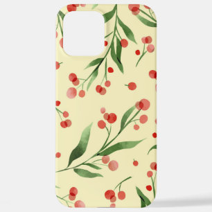 Funda Para iPhone 12 Pro Max Cranberry Pattern Fruit and Nature iPhone CASE
