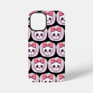 Funda Para iPhone 12 Mini Cráneo de Goth Pastel con Lazo