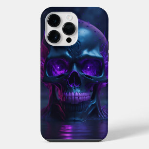 Funda Para iPhone 14 Pro Max Cráneo de incendios púrpura de Guay