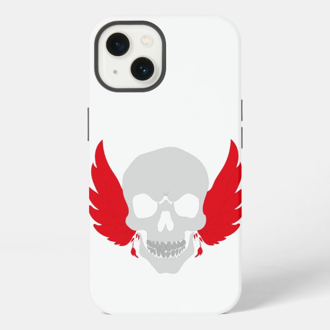 Funda Para iPhone cráneo increíble con ala (Reverso )