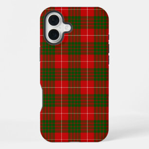 Funda Para iPhone 16 Plus Crawford cuadros rojos y verdes tartán