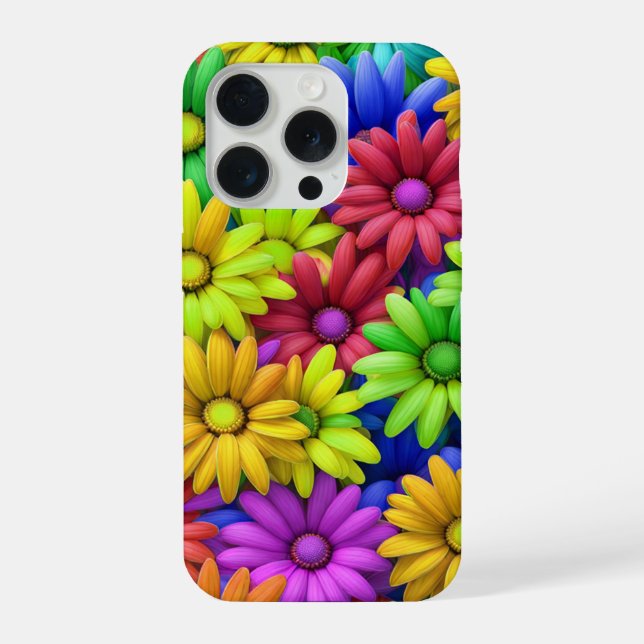 Funda Para iPhone Crazy Daisy #11 - iPhone 15 Pro Fundas (Reverso )