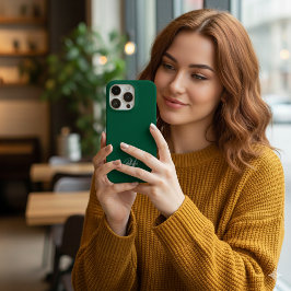 Funda Para iPhone 16 Pro Crea tu Caligrafía de Monograma de Nombre Personal