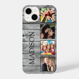 Funda Para iPhone 14 Crea tu Collage de fotos Personalizado Rustic Farm