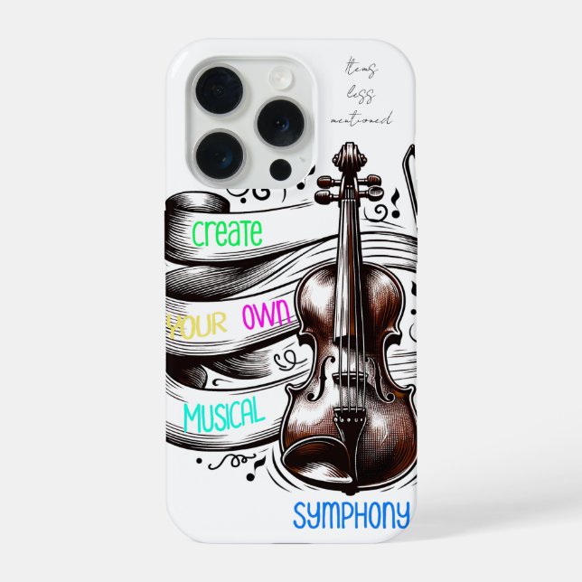 Funda Para iPhone Crea tu propia sinfonía (Reverso )