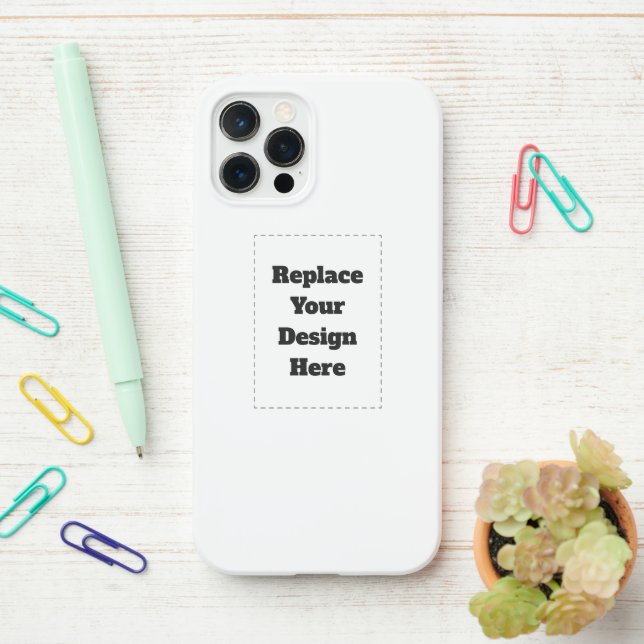 Funda Para iPhone Crea tu propio blanco  (En el escritorio)