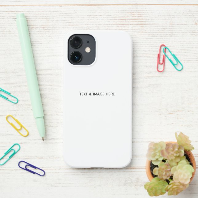 Funda Para iPhone Crea tu propio blanco (En el escritorio)