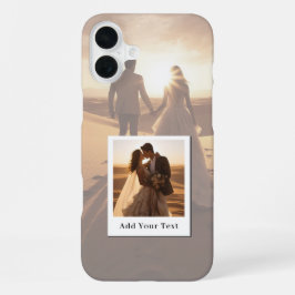 Funda Para iPhone 16 Plus Crea tus propias 2 fotos con nombre