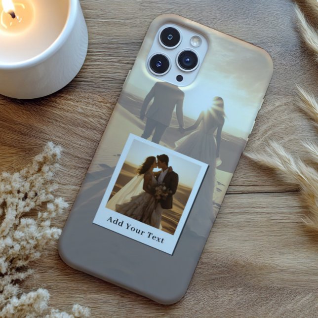 Funda Para iPhone Crea tus propias 2 fotos con nombre (Subido por el creador)