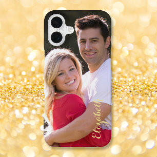 Funda Para iPhone 16 Plus Crear Personalizado Monograma de fotografía person