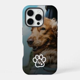 Funda Para iPhone 16 Pro Crear tu propia mascota foto retrato monograma