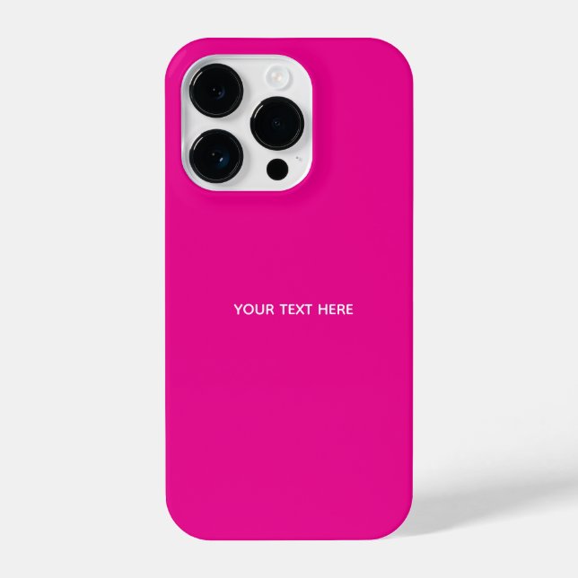 Funda Para iPhone Creat Your Own Megenta Invitation Postcard (Reverso )