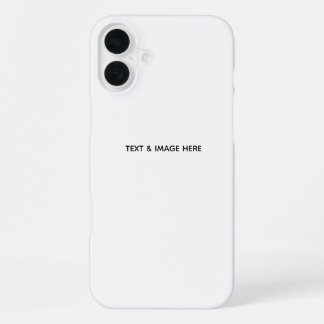 Funda Para iPhone 16 Plus Create Your Own white