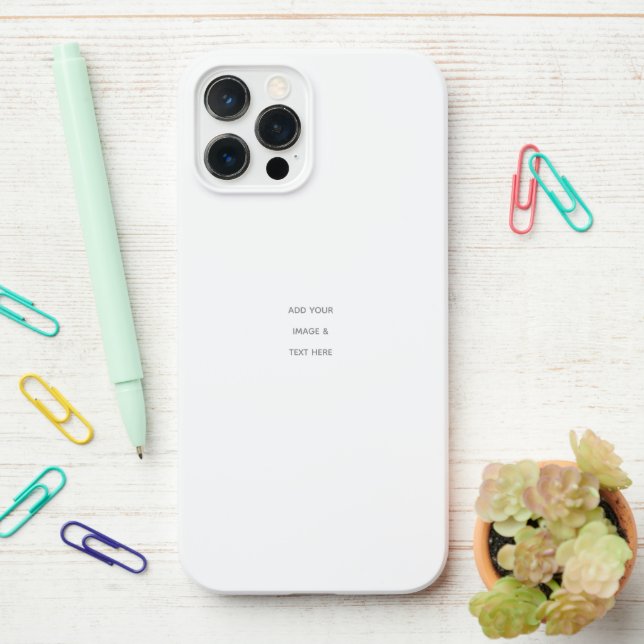 Funda Para iPhone Create Your Own white  (En el escritorio)