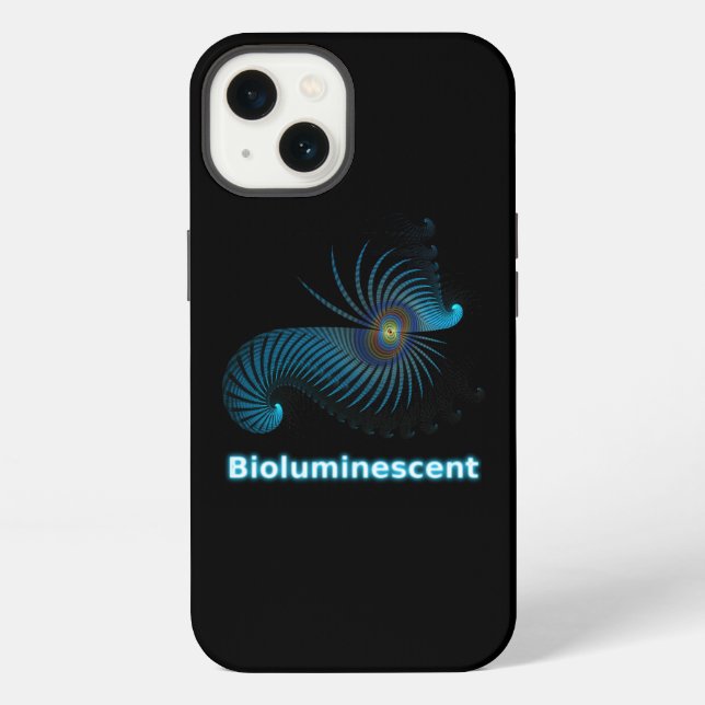 Funda Para iPhone Creatura bioluminiscente de mar alieno (Reverso )