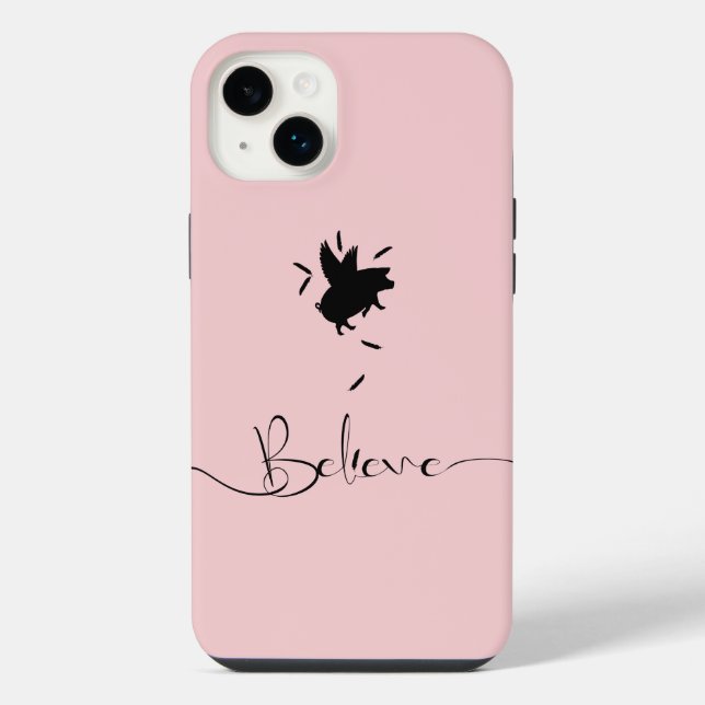 Funda Para iPhone Cree-Caen Plumas de Cerdo (Reverso)