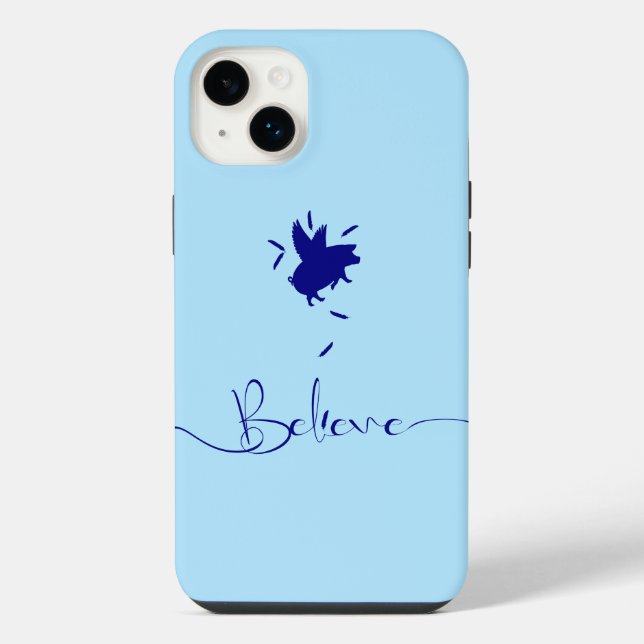 Funda Para iPhone Cree-Caen Plumas de Cerdo (Reverso)