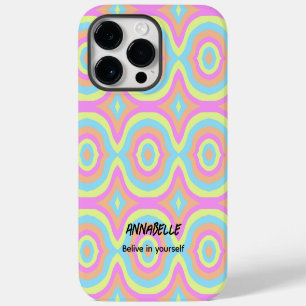 Funda Para iPhone 14 Pro Max Cree en ti mismo Retro con Estilo