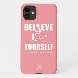 Funda Para iPhone 11 Cree en ti mismo, Rosa