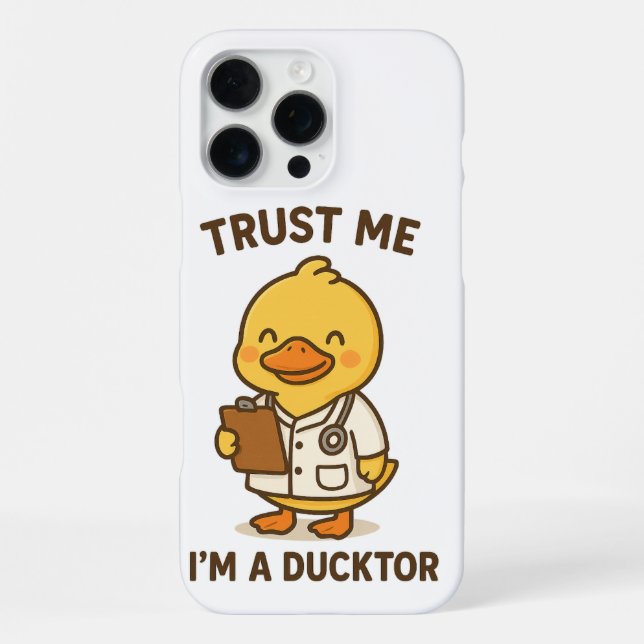 Funda Para iPhone Créeme, soy un ducktor (Reverso )