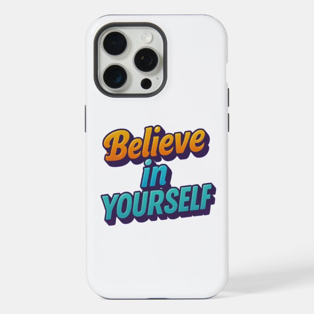Funda Para iPhone Creer en ti mismo (Reverso )