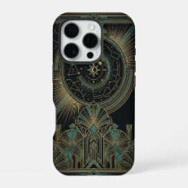 Funda Para iPhone 16 Pro Crescent Star Deco Moon | Art iPhone 16 Pro Case