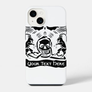 Funda Para iPhone 14 Crest de la Trinidad Corrupta de Cabra Negra
