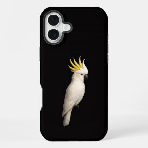 Funda Para iPhone 16 Plus Crested Cockatoo, Black 4 Luxe iPhone 16 Plus