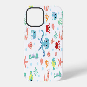 Funda Para iPhone 12 Pro Criaturas Marinas Subacuáticas Caprichosas