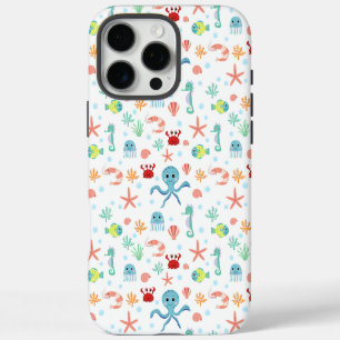 Funda Para iPhone 16 Pro Max Criaturas Marinas Subacuáticas Caprichosas