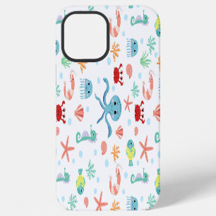 Funda Para iPhone 12 Pro Max Criaturas Marinas Subacuáticas Caprichosas