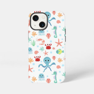 Funda Para iPhone 13 Mini Criaturas Marinas Subacuáticas Caprichosas