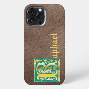 Funda Para iPhone 13 Pro Max Criaturas míticas del siglo XVI Decorativa mayúscu